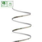 LED szalag 2835 24V 160LED 18W/m 2520lm/m WW 10mm IP20 5YR 5m roll
