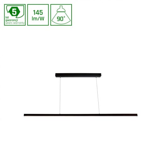 LARGO 840 30W 230V 1120MM 90DEG Fekete DALI