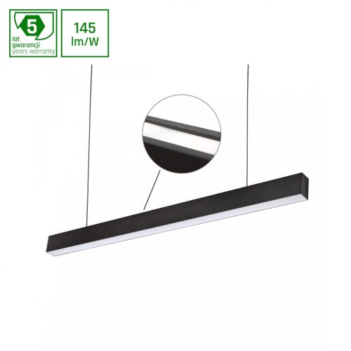 ALLDAY  INSPIRE Kétoldalas 840 39W 230V 112CM 115DEG Fekete vészvilágítássa