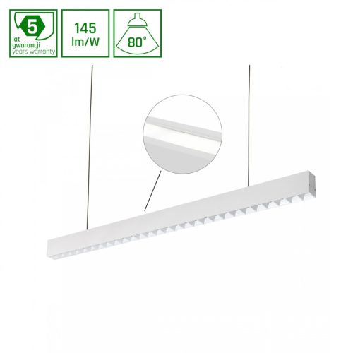ALLDAY  INSPIRE Kétoldalas DARK LIGHT 80DEG Fehér + Fekete COWER + 80DEG Fehér 840 45W 230V 1680MM Fehér