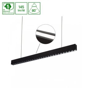 ALLDAY  INSPIRE Kétoldalas DARK LIGHT 80DEG Fekete 840 76W 230V 1680MM Fekete CASAMBI   ALLDAY  INSPIRE Kétoldalas DARK LIGHT 80DEG Fekete 840 76W 230V 1680MM Fekete CASAMBI