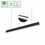 ALLDAYINSPIRE TWO SIDES DARK LIGHT 80DEG BLACK 830 63W 230V 1680MM BLACK (gyártásos)