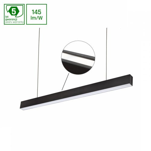 ALLDAY INSPIRE TWO SIDES 830 76W 230V 1680mm 115DEG BLACK CASAMBI NST (gyártásos)