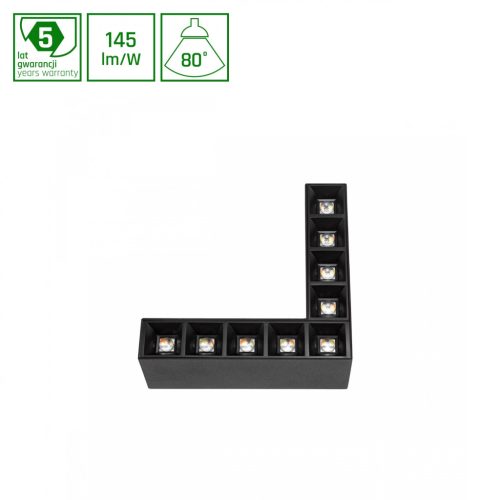 ALLDAY INSPIRE ELEMENTS L DARK LIGHT 80DEG Fekete 940 8W 230V Fekete DIM