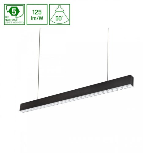 ALLDAY INSPIRE ONE DARK LIGHT 50DEG Fehér 930 46W 230V 1680mm Fekete DALI