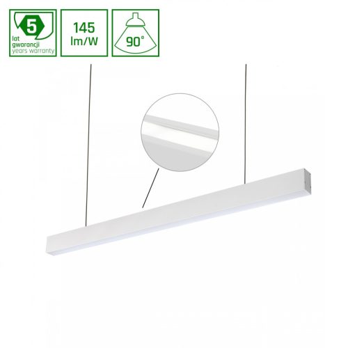 ALLDAY INSPIRE Kétoldalas 940 76W 230V 1680mm 90DEG Fehér DIM