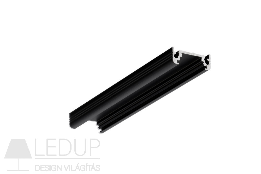 LED profil SURFACE10 BC/UX 2000 fekete eloxált